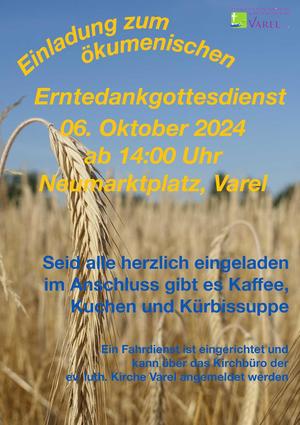 Ökumenischer Erntedank Gottesdienst.