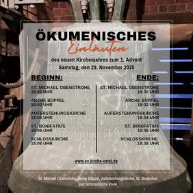 Einläuten des neuen Kirchenjahres am 1. Advent 2025.