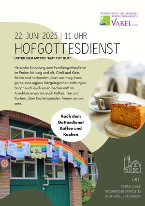 Hofgottesdienst am 22. Juni 2025.