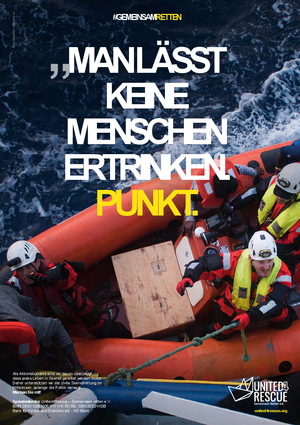 Zivile Seenotrettung. Bild: United4Rescue.
