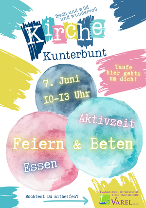 Kirche Kunterbunt Taufe