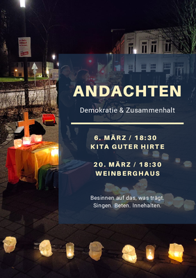 Andachten für Demokratie und Zusammenhalt.