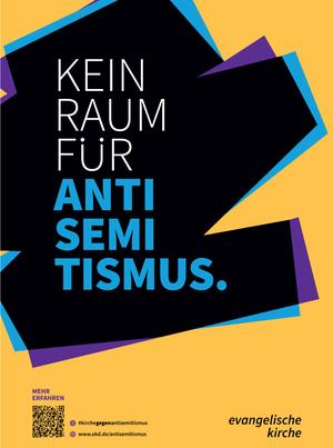 Plakat Kein Raum für Antisemitismus.