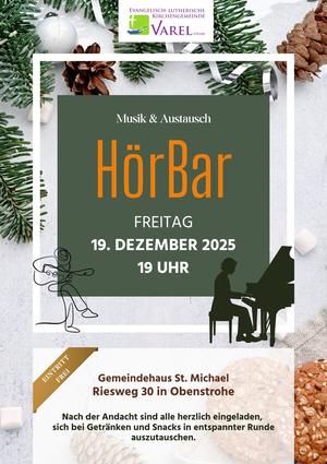 Einladung zur HörBar in der Adventszeit.