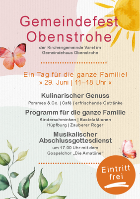 Gemeindefest Obenstrohe.