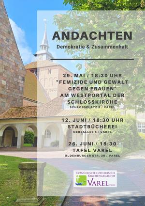 Andachten für Demokratie und Zusammenhalt - 29. Mai 2025.