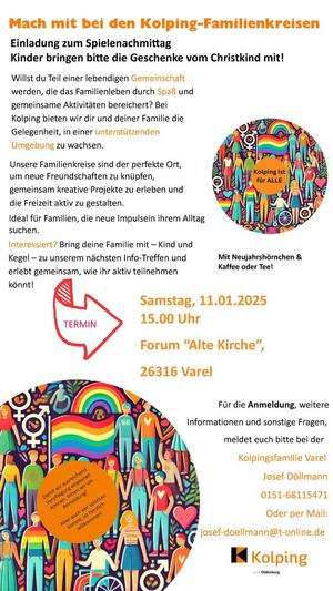 Plakat - Mitmachen bei den Kolping-Familienkreisen