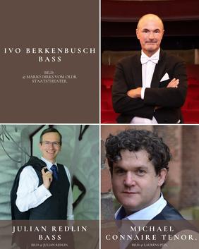 Michael Connaire, Julian Redlin und Ivo Berkenbusch