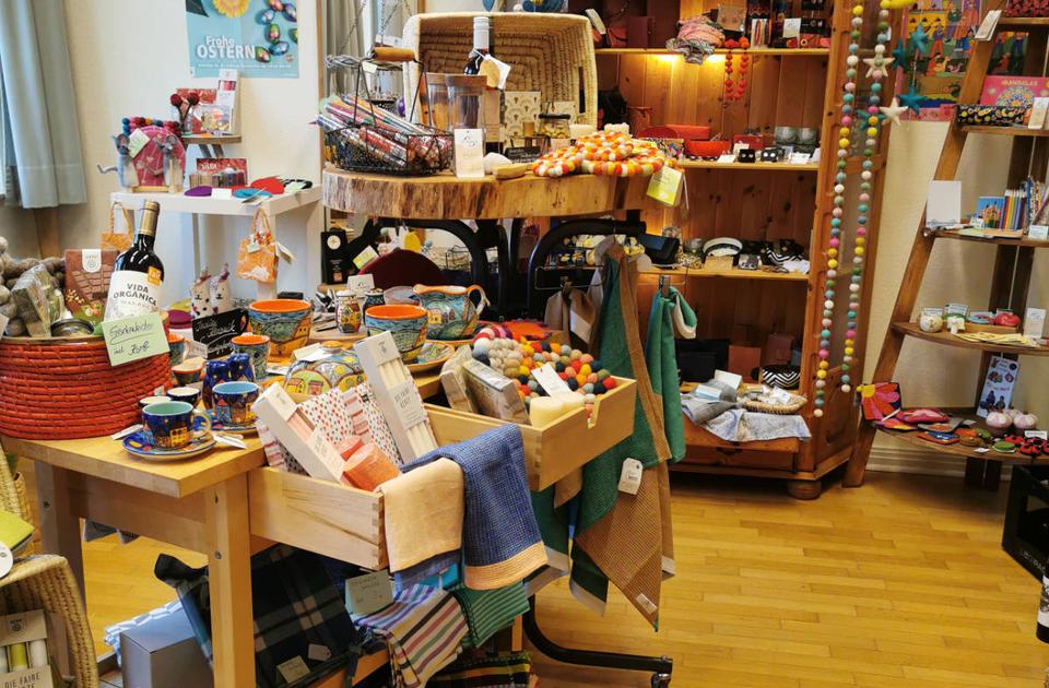 Verkaufsraum Weltladen.