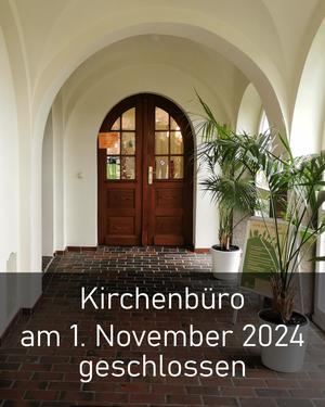 Eingang Kirchenbüro .